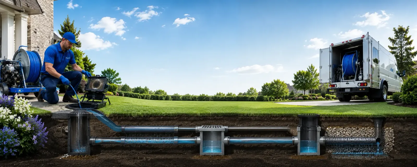 Outdoor drain cleaning information for Middlefield, CT
